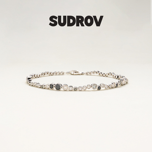 SUDROV素觉脚链 小众设计轻奢精致莫桑石脚链 2024新款