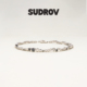 SUDROV素觉脚链 2024新款 小众设计轻奢精致莫桑石脚链
