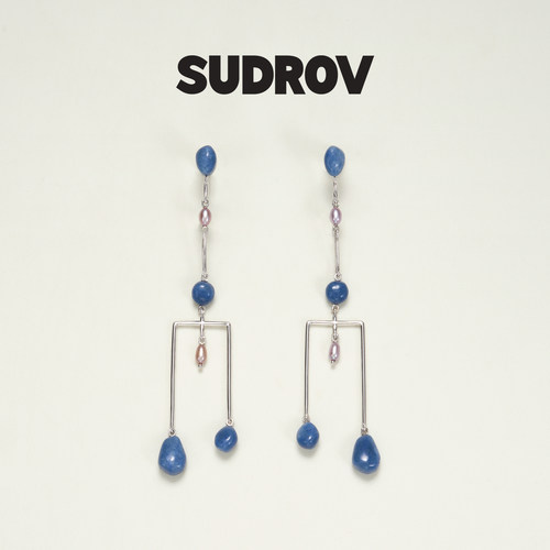 SUDROV素觉东陵玉珍珠长耳坠