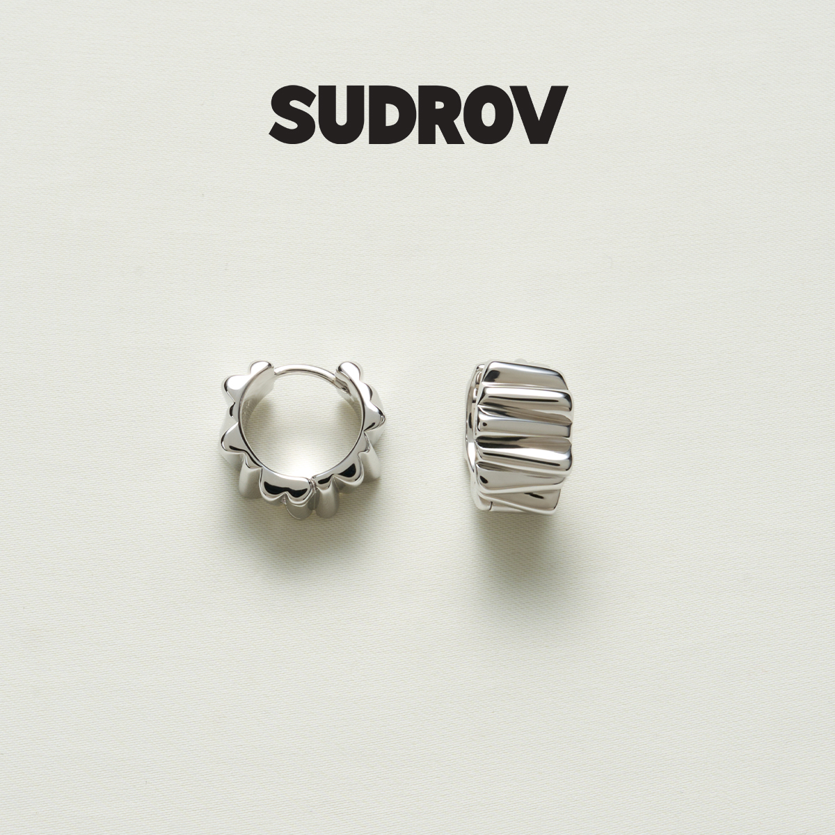 SUDROV素觉925银个性耳饰