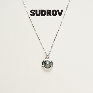 SUDROV素觉吊坠极简轻奢银珍珠项链女高级感颈链锁骨链女精美礼物