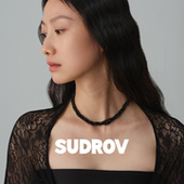 SUDROV素觉项链小众轻奢黑色尖晶石水晶颈链锁骨链生日新年礼物