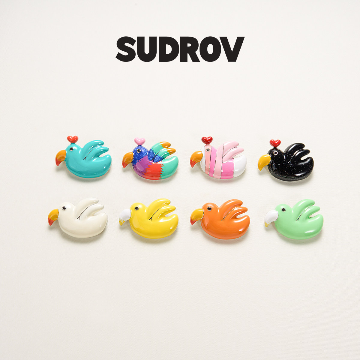SUDROV素觉胸针小鸟喜鹊别针精美儿童新年生日礼物情人节礼物