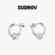 SUDROV 克拉小姐莫桑石耳圈耳钉 有情相知有义相惜 素觉2025F