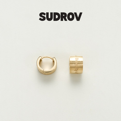 SUDROV素觉耳圈耳钉18K金材质