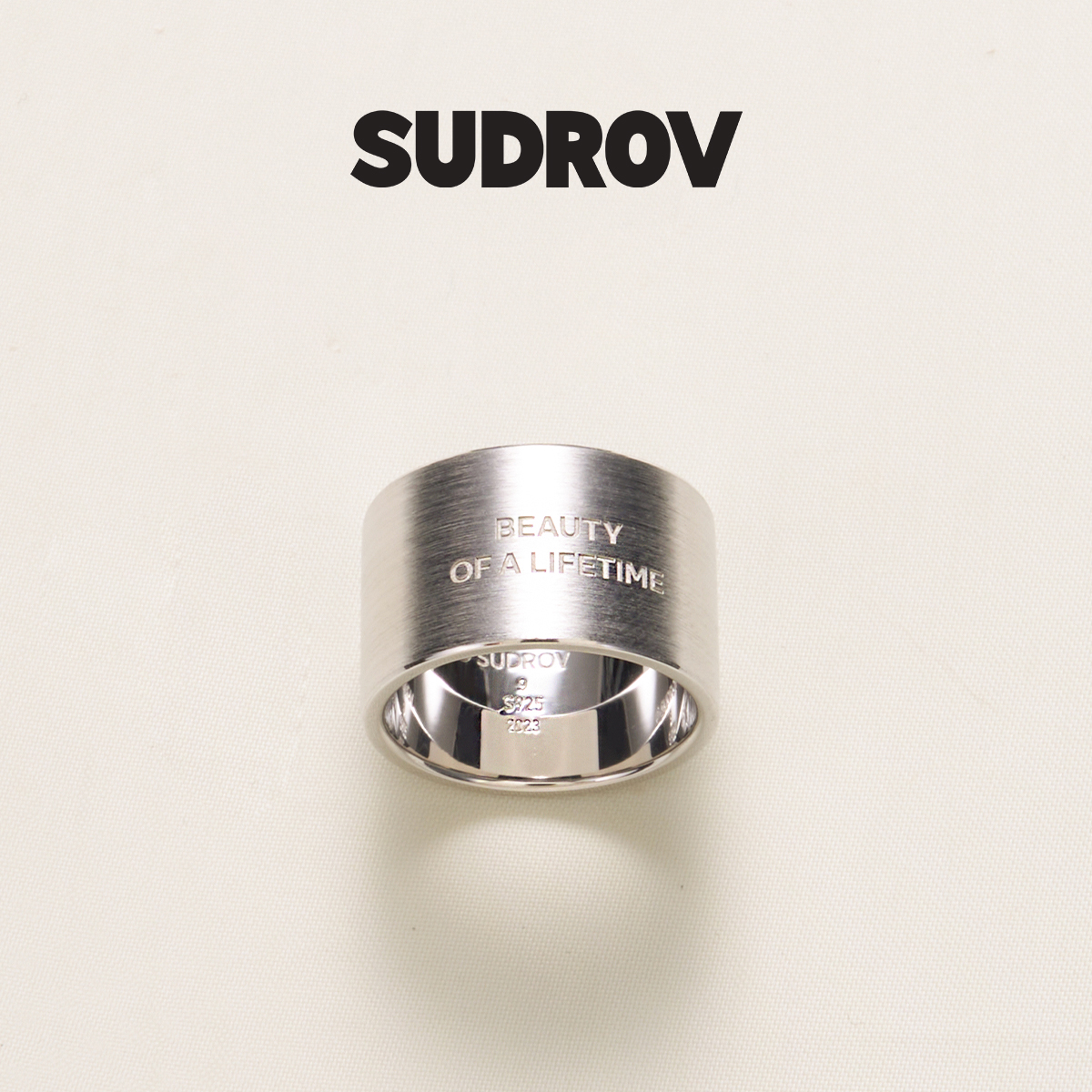 SUDROV素觉女925银小众设计戒指