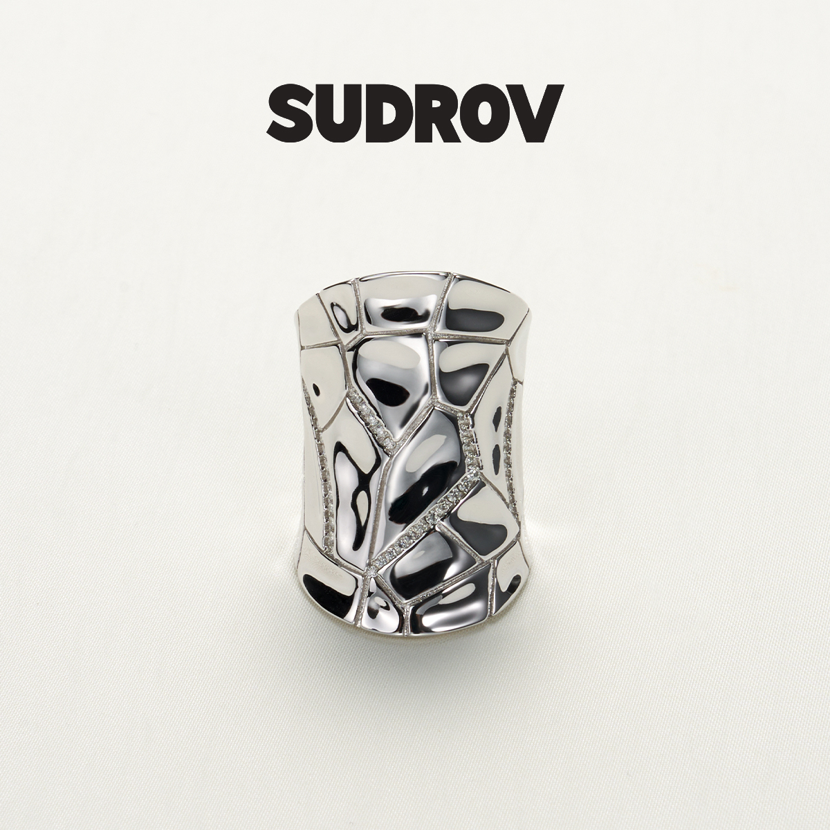 SUDROV素觉女925银原创设计戒指