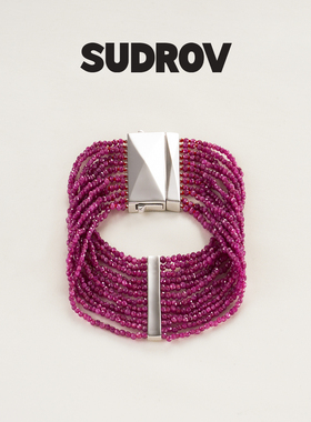 SUDROV素觉Graceful Magic®系列 2025新品天然红宝石手链女腕饰