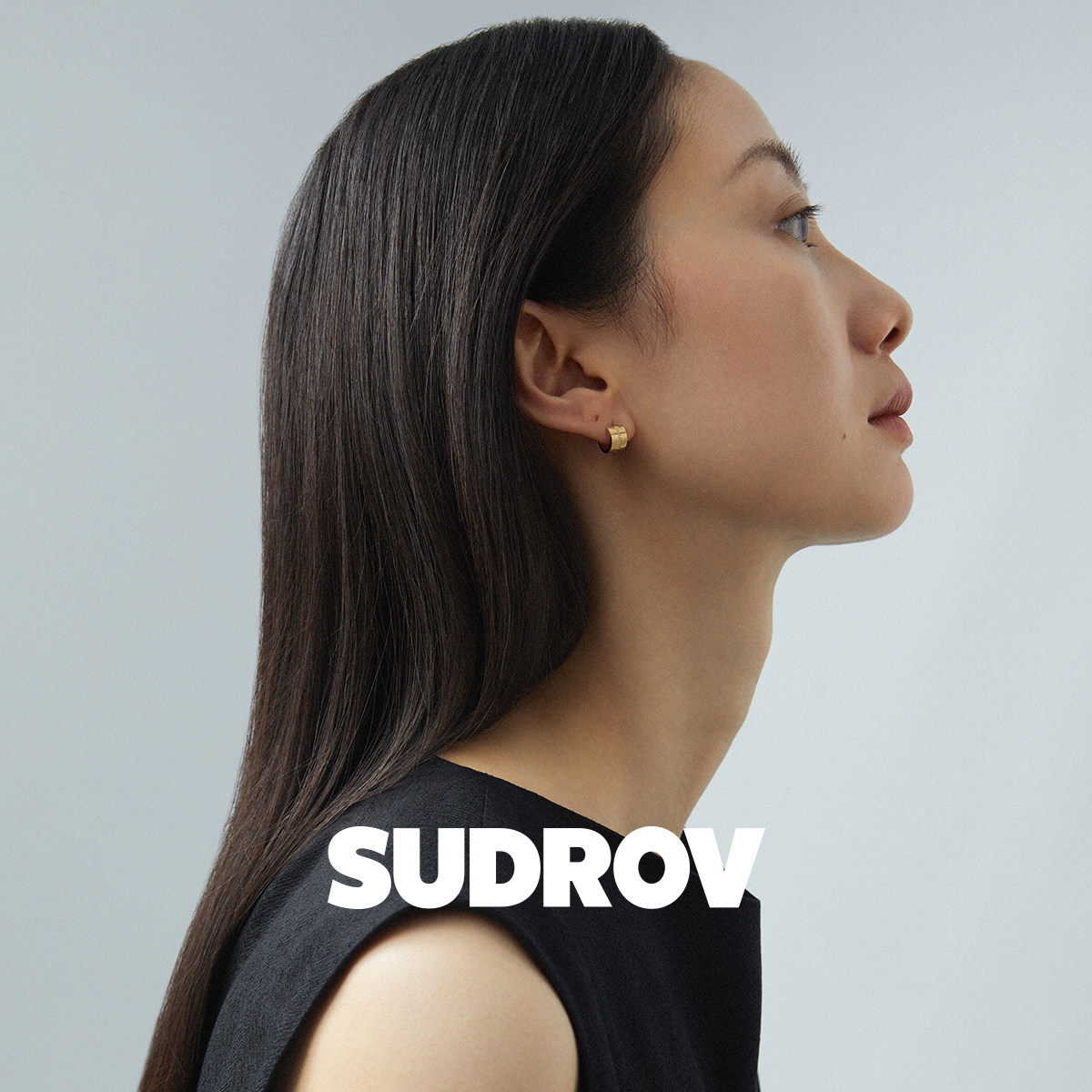 素觉小众设计高级感轻奢珠宝18K金经典耳圈气质耳环素金耳钉女