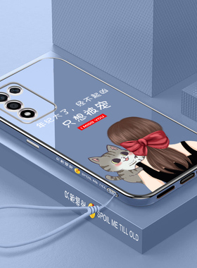 k10活力版手机壳女新款oppok10简约只想被宠OPPO K10电镀直边软硅胶PERM10保护套外壳5G全包网红超薄防摔外壳