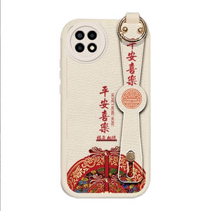 oppoa72小羊皮手机壳腕带