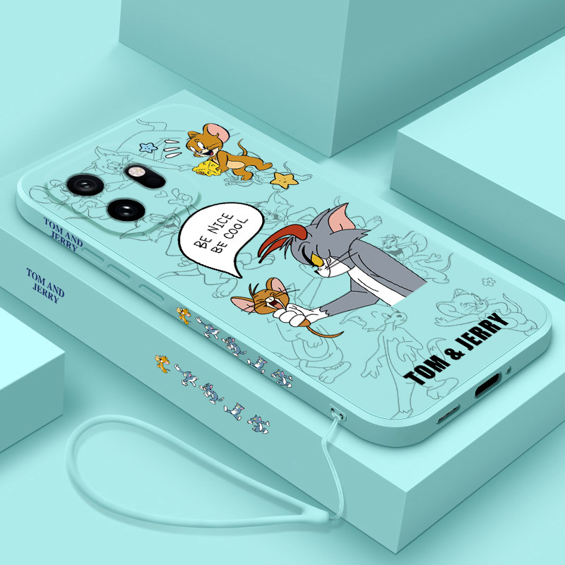 适用一加15T手机壳卡通猫和老鼠oneplus+15硅胶保护套一加十五全包防摔软壳1+15液态个性创意男女款