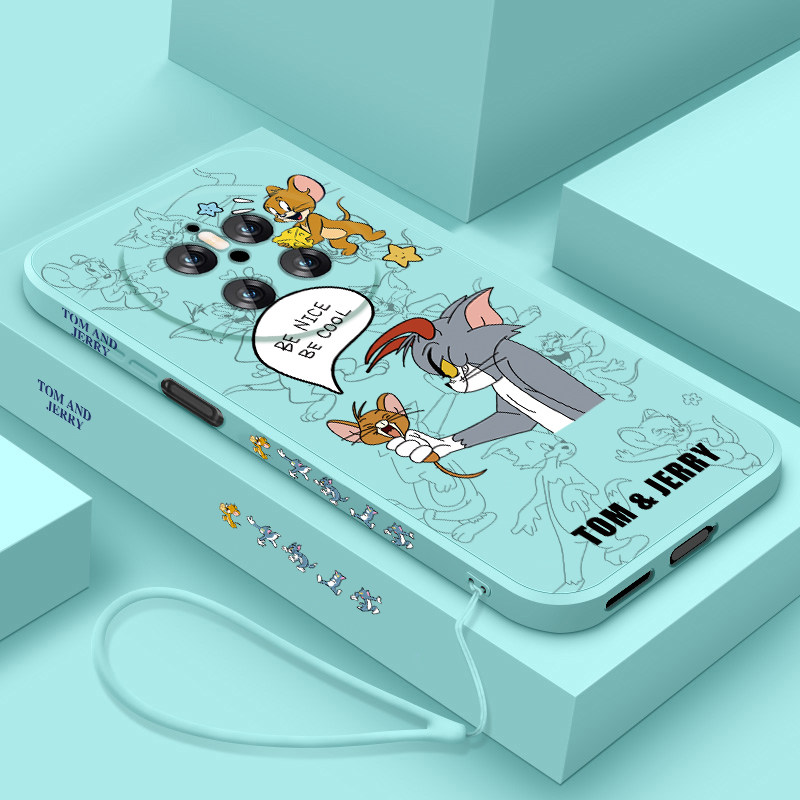 适用华为mate70手机壳新款卡通猫和老鼠Mate70Pro+硅胶保护套魅特七十全包防摔软壳mete70液态个性创意女款