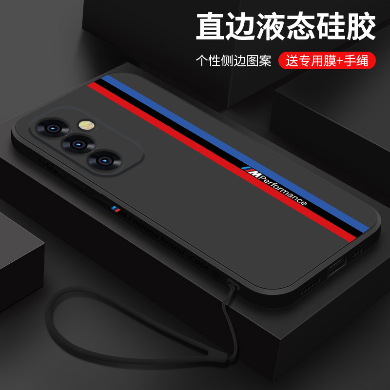 适用三星s24fe手机壳新款液态硅胶Galaxys24fe保护套全包防摔S24FE潮牌简约宝马跑道Samsung个性创意男女款