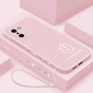 适用一加ace6t手机壳液态硅胶1+ACE6T保护套简约线条小熊小兔oneplusace6t超薄防摔PLR110全包高级男女款