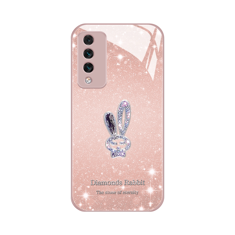 适用华为智选nzones7pro十手机壳新款中国移动S7pro+保护套液态玻璃sp300潮牌简约闪粉兔子SP200全包防摔女款