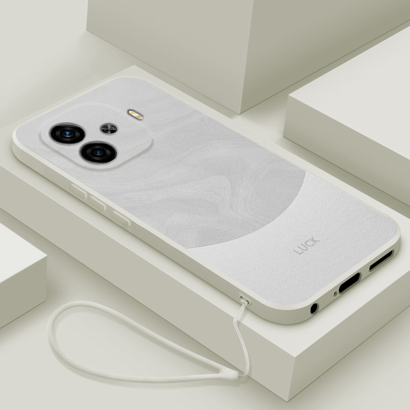 适用iqooz9turbo长续航版手机壳新款简约流沙纹理爱酷z9turbo长续航版液态硅胶保护套V2417A全包防摔男女款