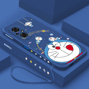 适用荣耀50手机壳新款华为荣耀50pro手机套50se软壳液态硅胶honor男女款哆啦A梦高级感NTH-AN00全包防摔超薄
