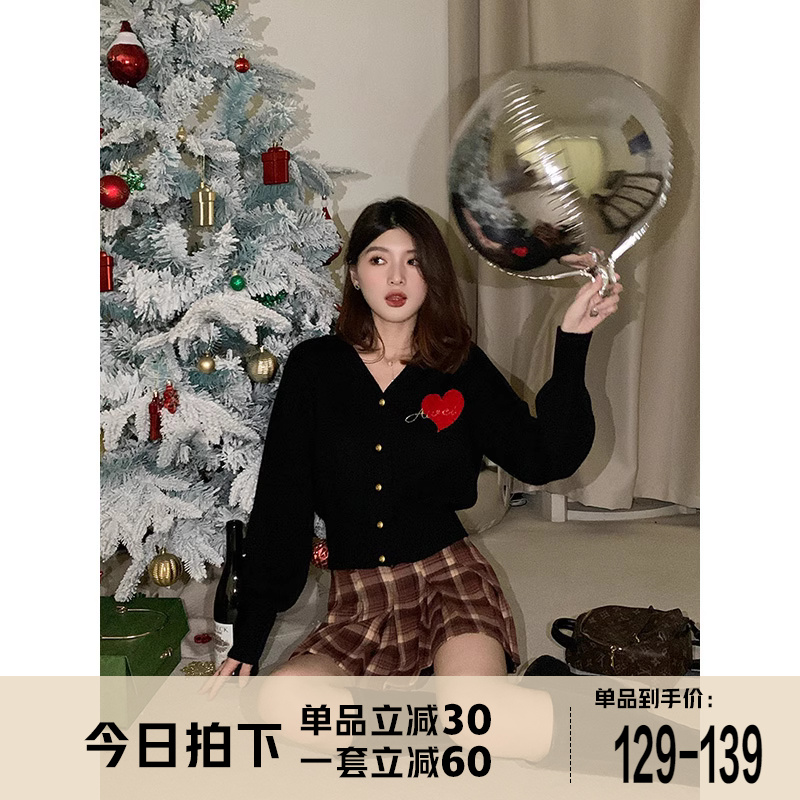 张大人大码女装胖妹妹mm显瘦气质风百褶半裙复古针织毛衣时尚套装
