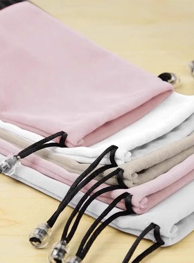 手机收纳袋充电宝保护套绒布袋适用罗马仕倍思华为小米移动电源收纳包耳机数据线硬盘袋子便携束口数码收纳袋