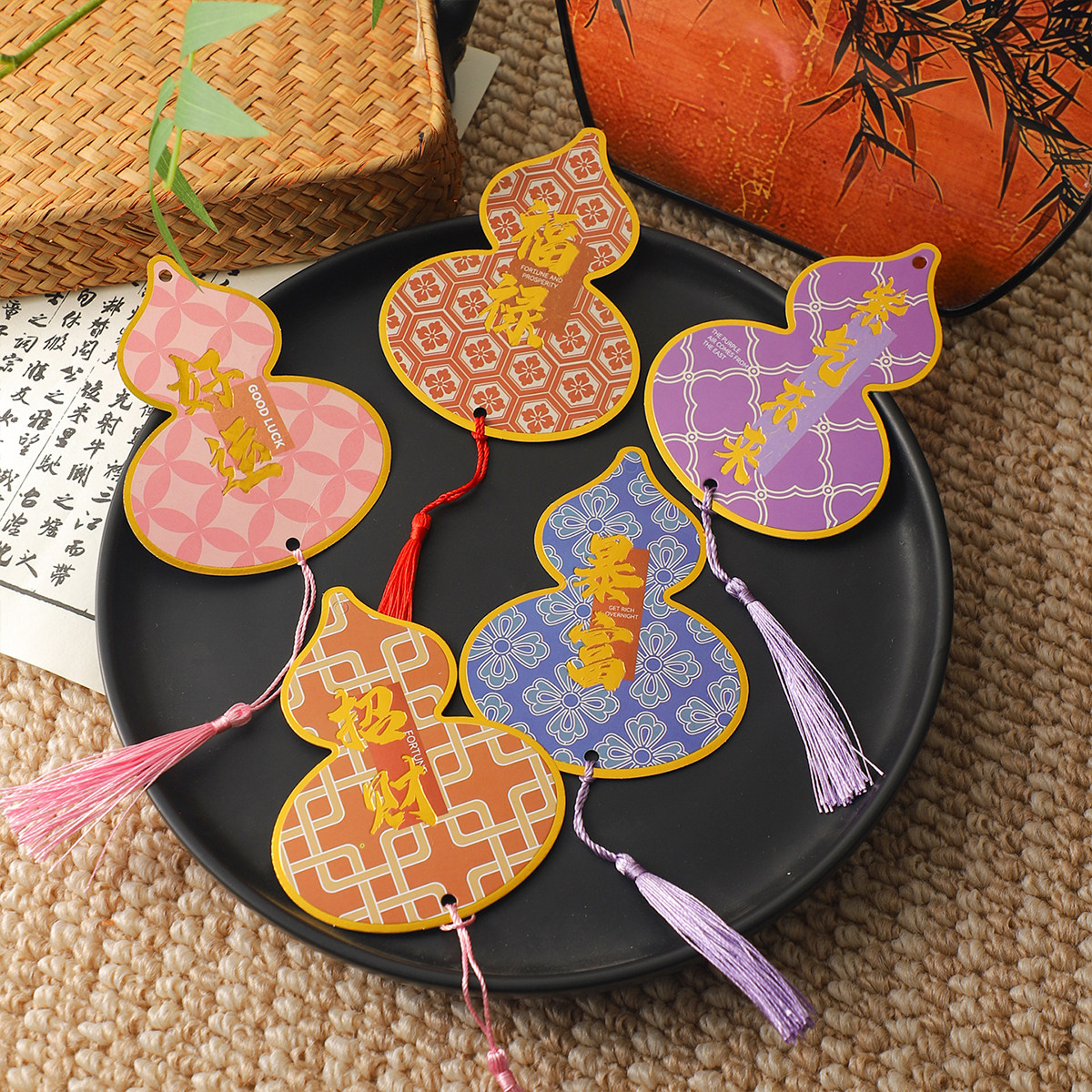 苔米 2026年新款招财暴富贺卡年宵花福桶花束装饰卡吊卡葫芦吊牌,节庆用品/礼品,贺卡/卡片,淘宝优惠券,粉丝福利购,淘宝优惠卷