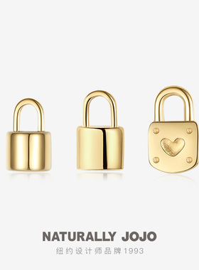 时尚气质18K钛钢小锁头吊坠精美百搭同心锁项链配饰2026新款爆款