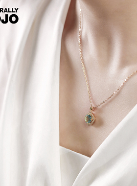 几何方糖吊坠项链女锁骨链日式轻奢简约小众设计精致颈链气质百搭