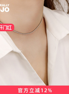 满天星方锆石项链女生轻奢小众设计高级感锁骨链颈链通勤时髦气质