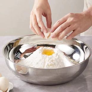 不锈钢和面盆家用厨房和面盆大号31寸加厚面盆