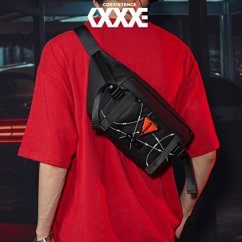 COEXISTENCE胸包男生潮牌原创设计百搭腰包机能风饺子包休闲挎包
