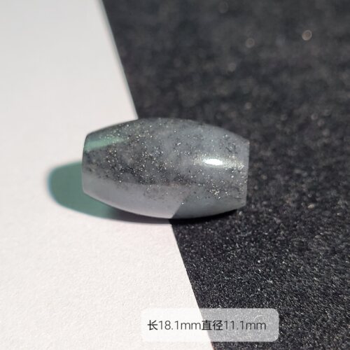 天然新疆和田玉籽料青花勒子天珠锁骨吊坠挂件文玩配珠配饰顶珠