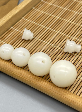 保真天然白玉菩提根三通佛塔
