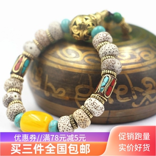 促销 冲量饰品保真牦牛骨星月金刚如意凤眼菩提子佛珠手串手链男女