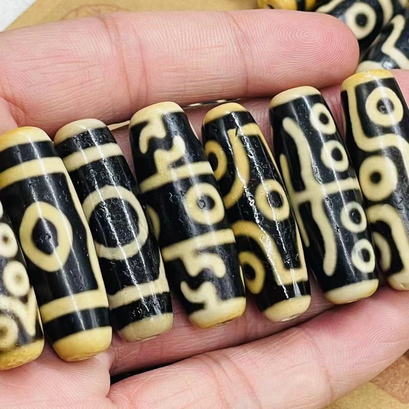 保真品西藏天然玛瑙天珠吊坠一三六九眼包浆做旧项坠男女颈坠手链