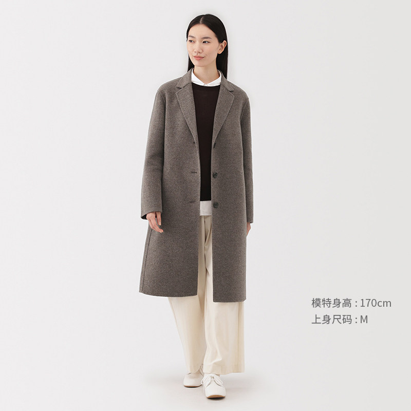��ӡ��Ʒ MUJI Ůʽ ��ë�� ��˹�ش���ë������Ů��Ůװ�·����� 590Ԫ