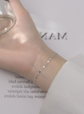 闪片手链女ins小众设计感冷淡风韩版几何手饰时尚闺蜜学生饰品