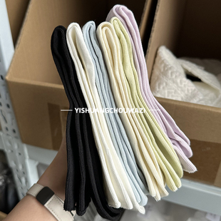 夏季 棉袜一体机无骨中筒百搭经典 袜子潮 女松口薄款 半永久月子袜