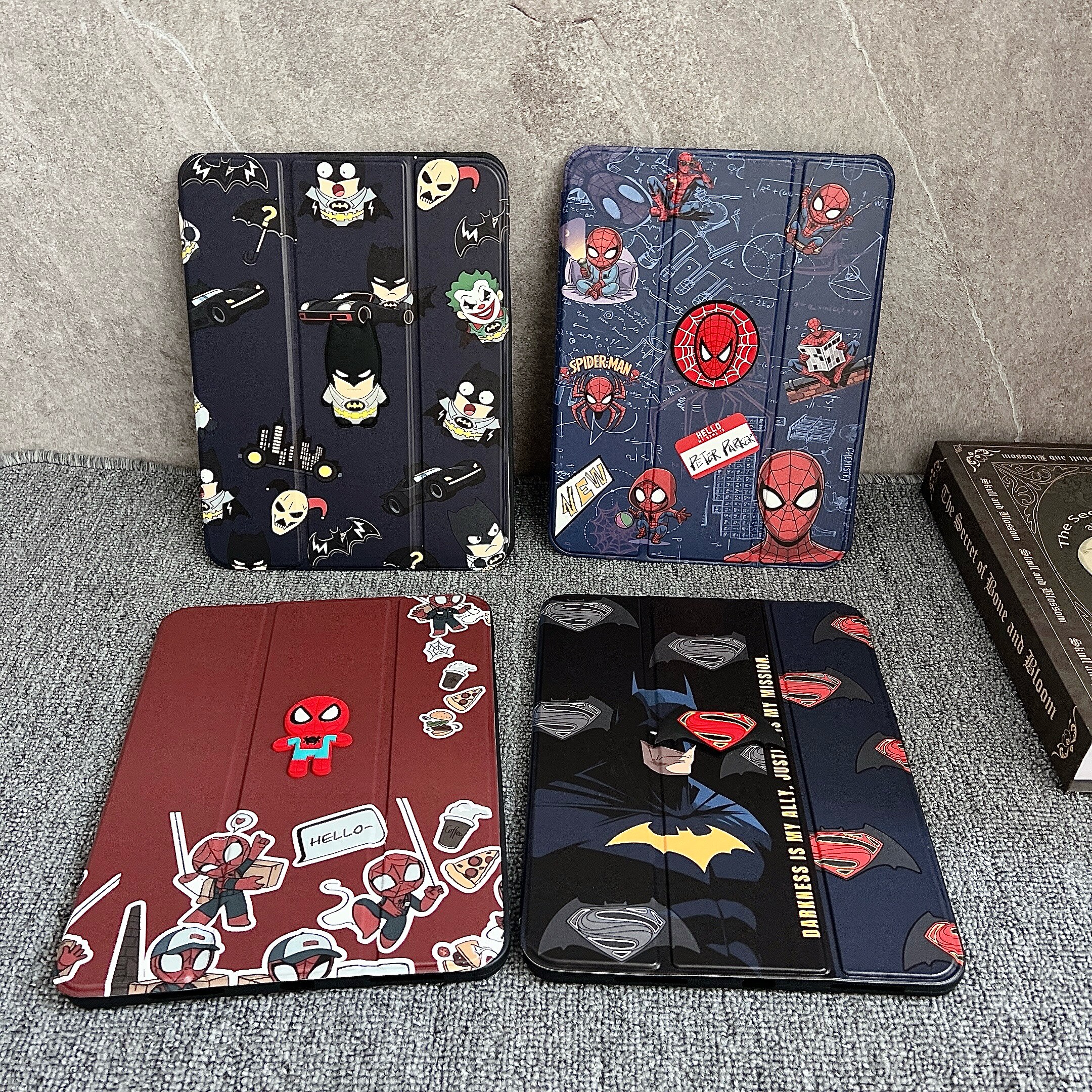 漫威蜘蛛侠iPad轻薄折叠笔槽壳图片