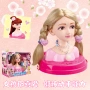 Barbie nửa công chúa làm tóc búp bê trang điểm thực hành chải đầu cô gái bọ cạp chơi nhà đồ chơi bộ quà tặng - Đồ chơi gia đình ô tô đồ chơi