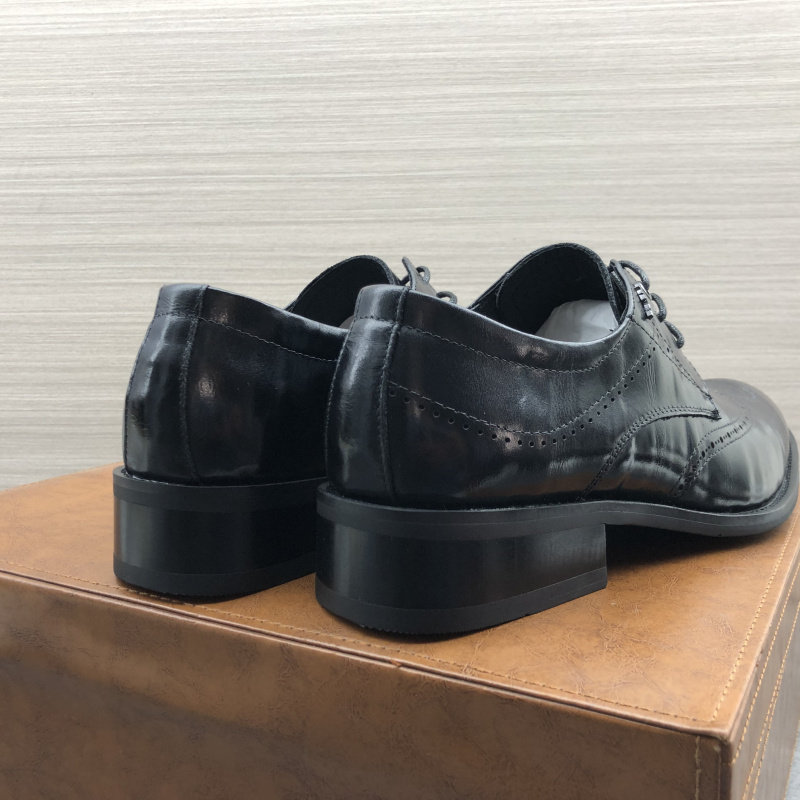 MENS FORMAL LEATHER SHOES AUTUMN NEW FACTORY DIRECT FIRST LAYER COWHIDE OLD FLAT HEEL TIE CASUAL MEN