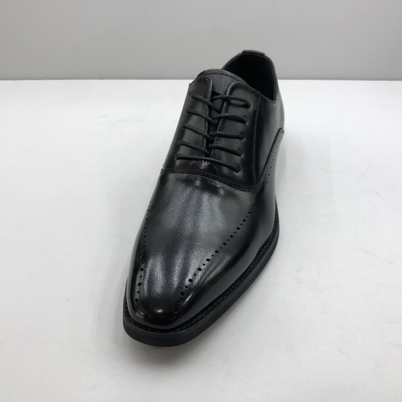 AUTUMN AND WINTER NEW BUSINESS VERSATILE DRESS LEATHER SHOES BRITISH FASHION FLAT HEEL ROUND TOE DEEP LACE-UP DAD SHOES TRENDY