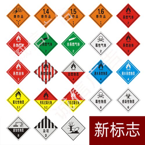 新国标标志牌反光膜贴油罐车标签