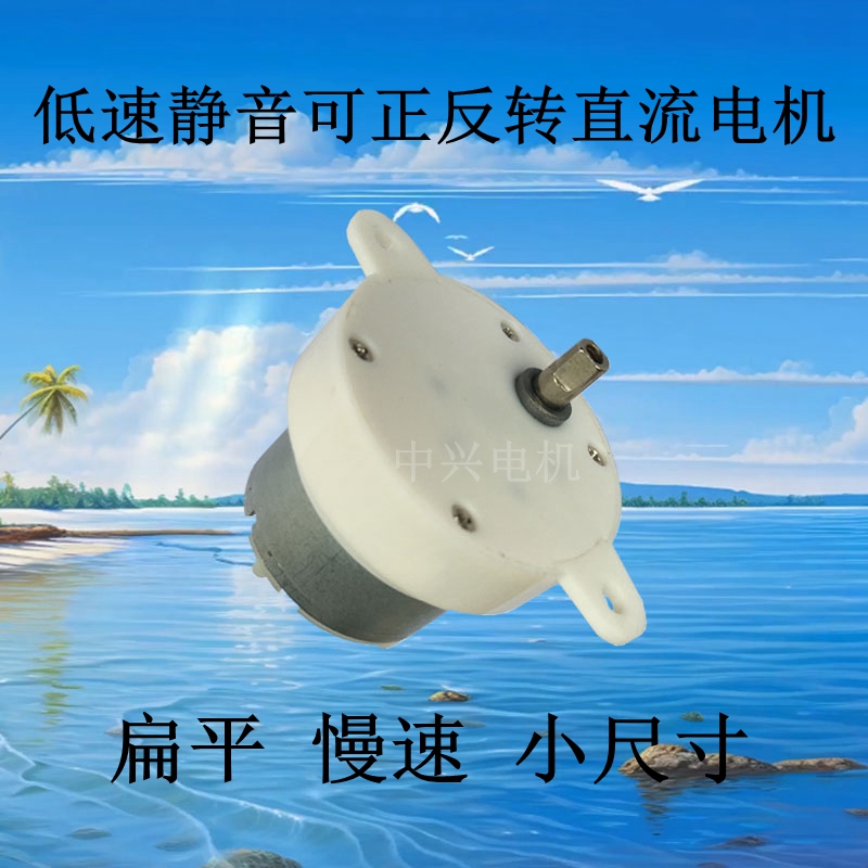 12V微型扁平正反静音转减速电机