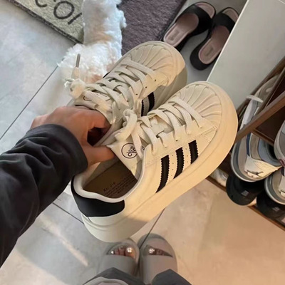 黑色板鞋女2024早春新款高颜值休