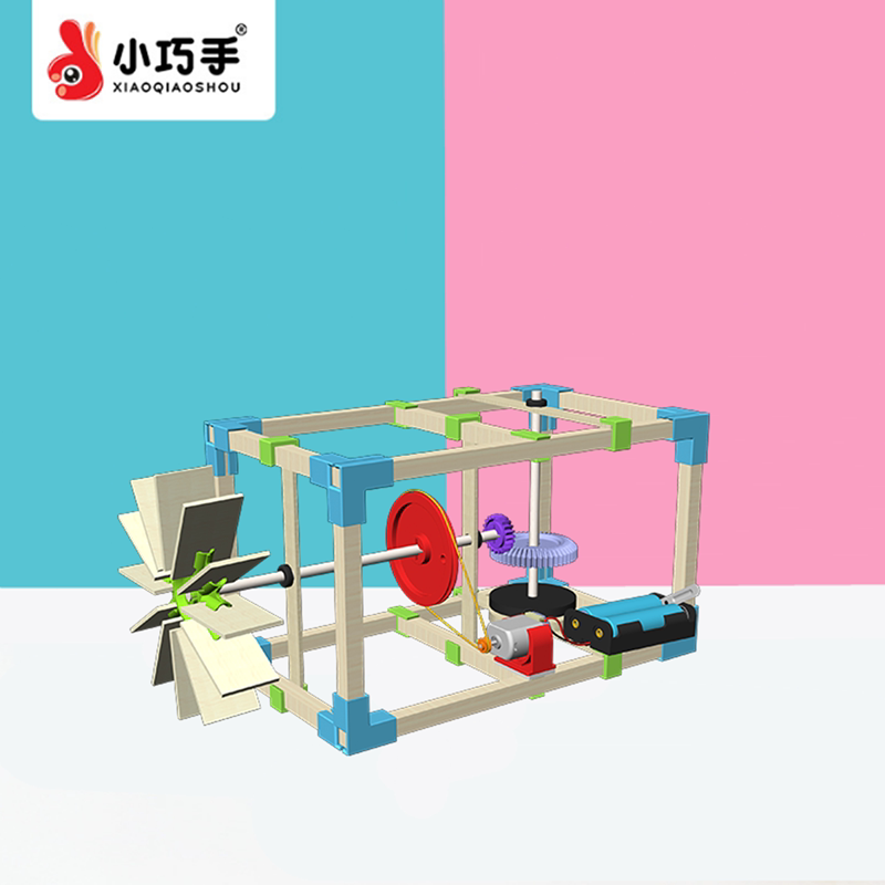 水打磨坊磨房9-10岁以上手工小制作科学实验diy儿童创意齿轮玩具