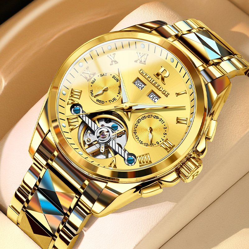 金表男士手表名牌机械表正品商务