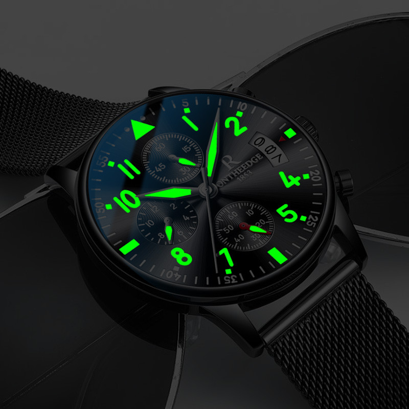 黑科技简约风多功能防水潮流手表