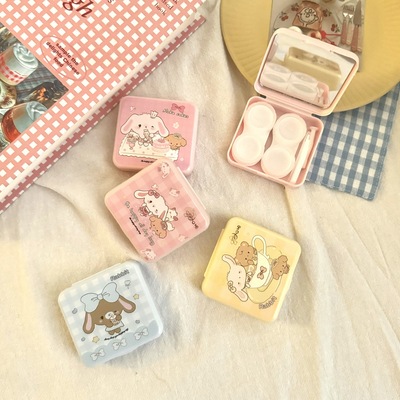 可爱卡通美瞳盒便携小巧隐形眼镜