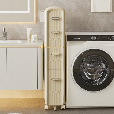 卫生间置物架厕所马桶旁夹缝抽屉式收纳柜侧边抽纸多层储物柜推车