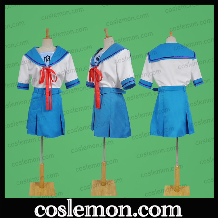 coslemon凉宫春日的忧郁女子制服夏短袖cos服全套cosplay男女服装